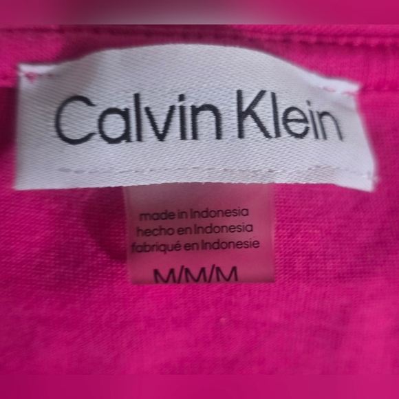 Calvin Klein Performance Pink Sleeveless w/Drawstring Waist Dress M - Picture 4 of 6